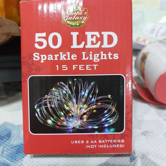 15 Feet 50 LED Sparkle Fairy Lights Battery Operated String Lights Any Ocassion - Picture 1 of 4